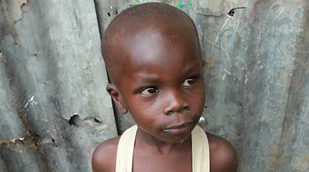 small boy in Africa